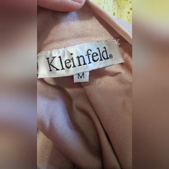 KLEINFIELD Convertible-Bodice Long Bridesmaid Dress In Blush Pink. Size M NWT - Picture 14 of 16